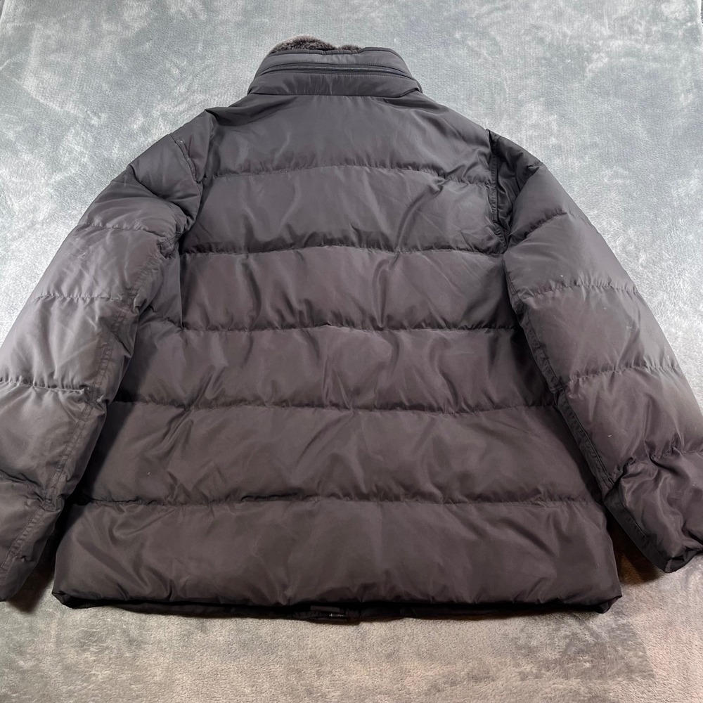 Marc New York Andrew Marc Mens XL Black Puffer Jacket Fur Collar Hooded Coat - Picture 6 of 12